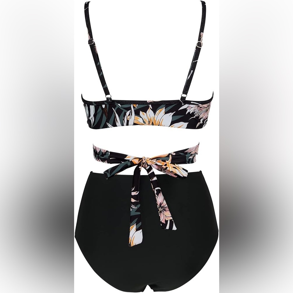 High Waisted Wrap Bikini Set - Picture 3 of 4